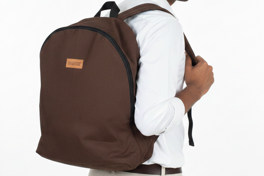 Chocolate Canvas Laptop Backpack
