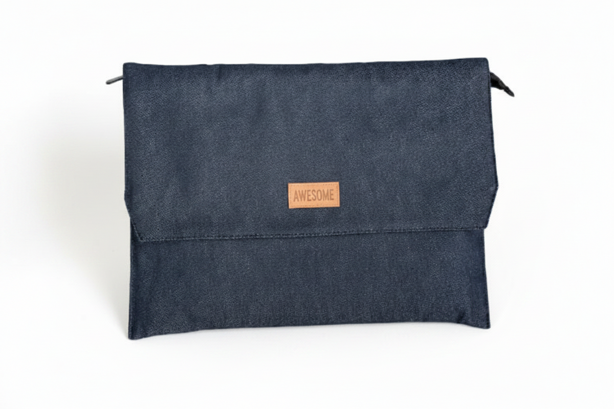 Denim Sleeve Laptop Bag